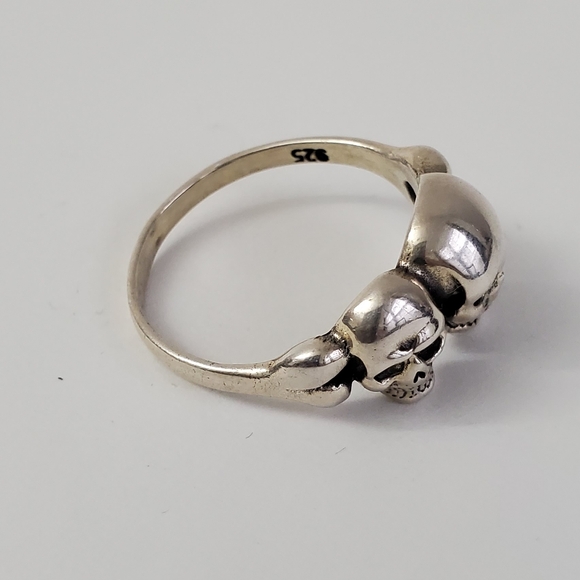 Sterling Silver 925 Skull Ring - Picture 8 of 9